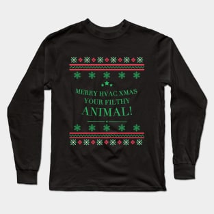 Merry Hvac Xmas Filthy Animal Long Sleeve T-Shirt